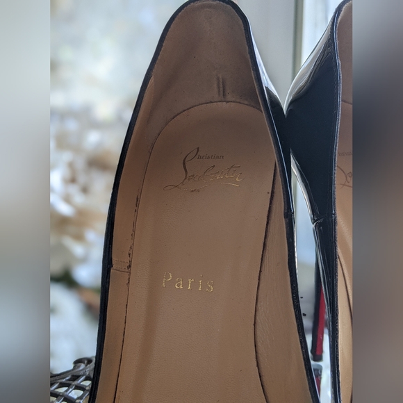 Christian Louboutin 37 so Kate black patent leather 120mm - Picture 4 of 9